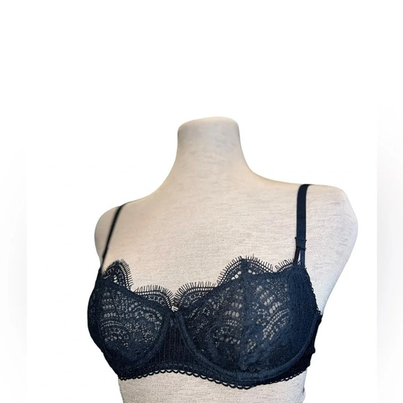 Victorias Secret Dream Angels Push up without Padding lace black Sexy bra 32C - Picture 4 of 6